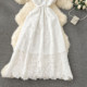 French high-end dress 2024 early spring new design buttoned slim long lace dress for women