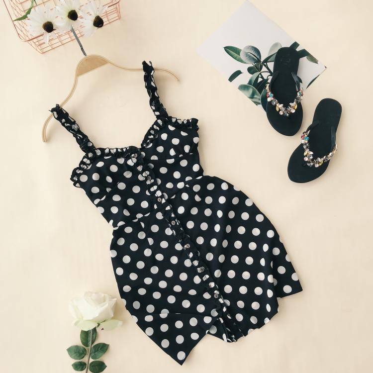 Châu âu và Hoa Kỳ 2018 tai gỗ V-Cổ đơn ngực retro sóng điểm eo cao sexy túi hip váy kỳ nghỉ váy phụ nữ váy hở eo