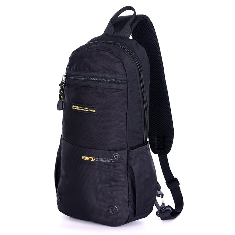 New oversize men's chest bag High body Long version Shoulders Bag Chest Front Satchel Single Shoulder Diagonal Satchel Outdoor Sport