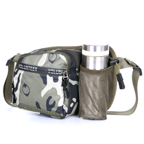 Camouflage running Bag Men Outdoor Sports small bag water cup water bottle set waist satchel mobile phone bag waterproof Oxford canvas tactics