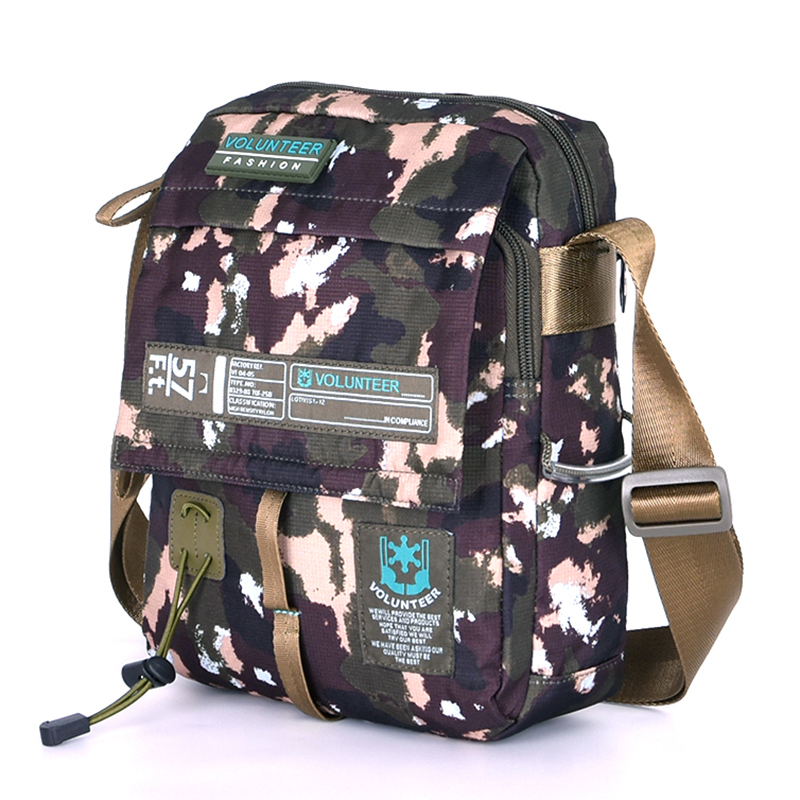 Camouflage bag male army fan outdoor tactical one-shoulder messenger bag sports and leisure personality street tide waterproof nylon bag