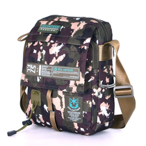 Camouflage bag male military fans outdoor tactics shoulder shoulder bag sports leisure personality Street tide waterproof nylon bag