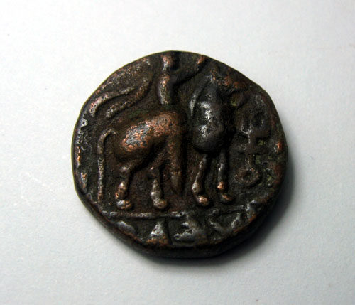 Your creamy copper coins R0370S8-The Unknown King-Sotmegass-1 century A.D. (20mm7 7g)