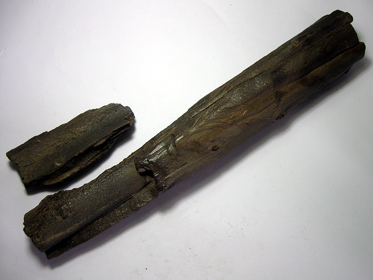 Wood fossil AF1083H1-Xinjiang wood fossil-open-details good 27cm1kg