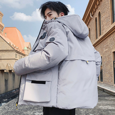 【TAOSO】中长款加厚羽绒棉服男外套潮