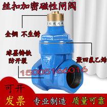 Magnetic encryption thread anti-theft soft seal gate valve magnet locking elastic seat seal gate valve tap water gate valve