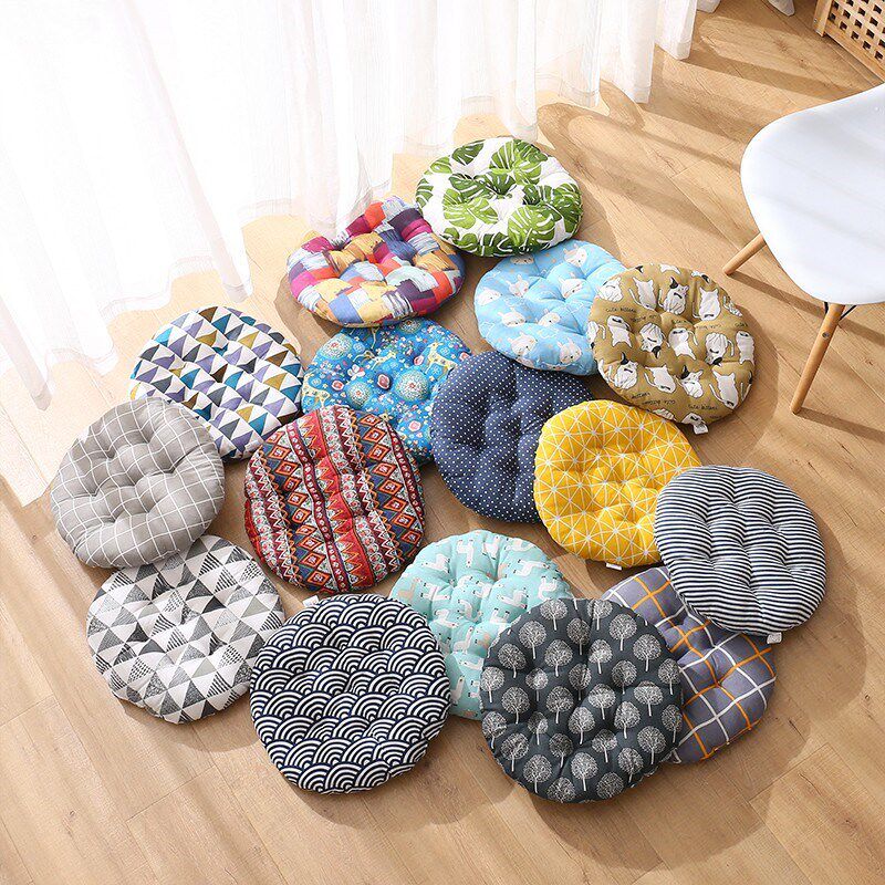 Round cushion office sedentary padded fart cushion student chair cushion stool butt cushion floor cushion home