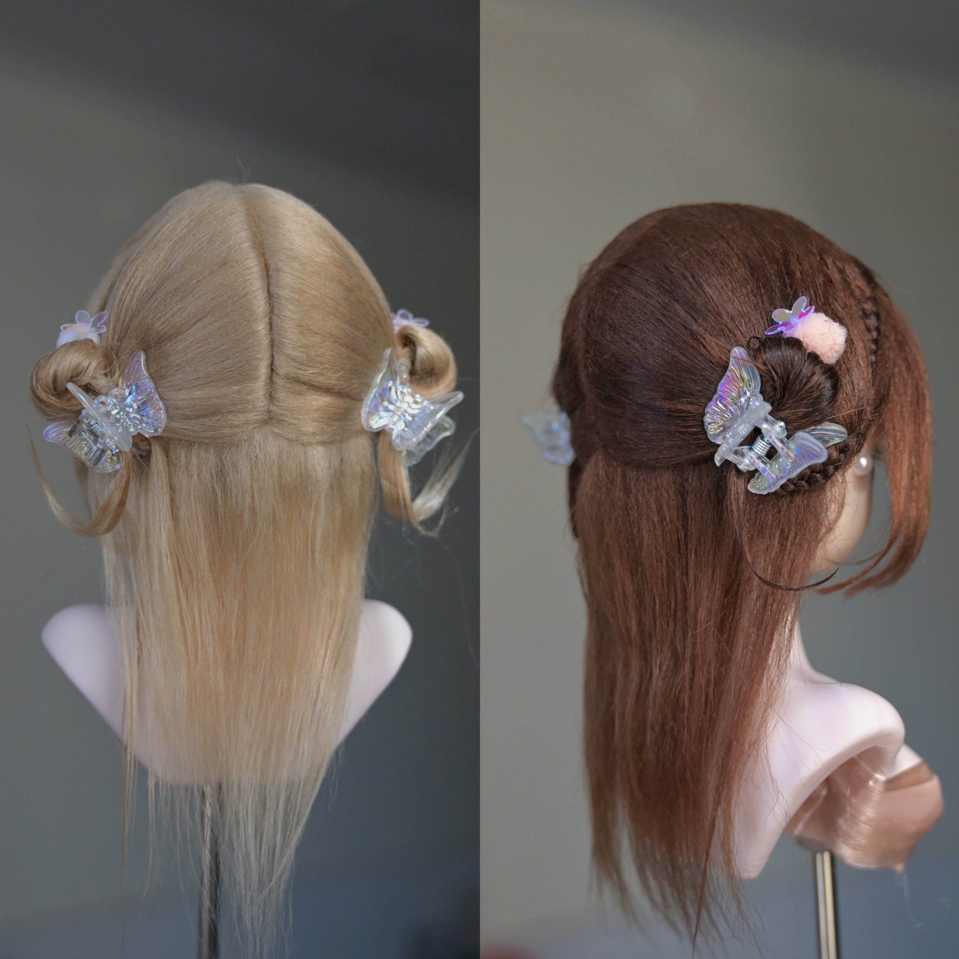 古风假发上新！BJD468分半披发真的太美了_BJD_淘宝游戏网