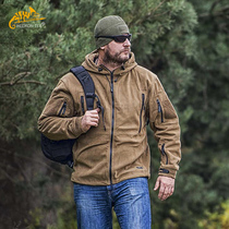 Helican Patriot Winter thickened Fleece jacket Mens outdoor windproof warm jacket Hooded Zipper Tactical wear-resistant