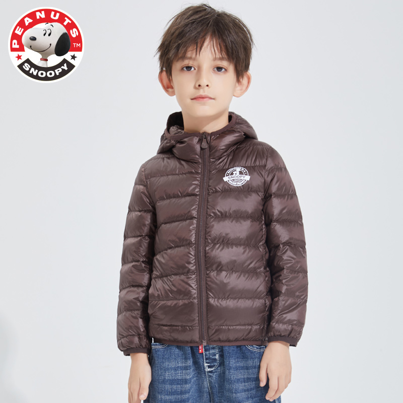 PEANUTS Snoopy 史努比 儿童轻薄羽绒服 天猫优惠券折后￥69起包邮（￥109-40）男、女童90~150码多色可选