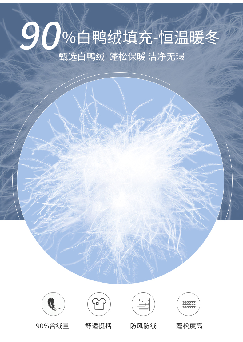 史努比 儿童中长款保暖羽绒服 90%含绒量 图5