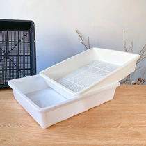 New product multifunctional succulent plant soaking pot finishing turnover water storage tray seedling cutting stuffy box planting operation box