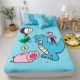 Nệm ba mảnh nhíp 1,8m giường nhíp gấp đôi bảo vệ chống trượt đơn pad 1,5m nệm - Nệm