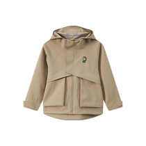 TeenieWeenie Kids Bear Childrens Clothing 24 Autumn New Boys Casual Solid Color Hooded Soft Shell Jacket