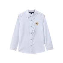 TeenieWeenie Kids Bear Childrens Clothing 24 Autumn New Boys Classic Versatile Embroidered Basic Shirt