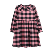 TeenieWeenie Kids Bear Childrens Clothes Girls 22 Winter Cute Plaid Long Sleeve Dress