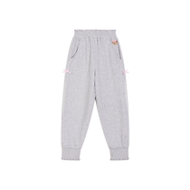 TeenieWeenieKids Bear Childrens Clothing 24 Spring and Summer New Girls Casual and Versatile Hollow Sports Pants