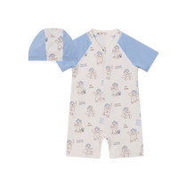 UPF50 écran solaire TeenieWeenie Kids Little Bear Robe pour enfants 24 Atelier dété pour bébé en maillot de bain