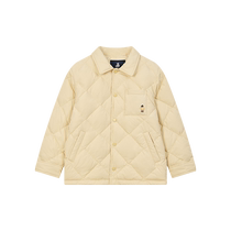TeenieWeenie Kids 24 winter new style rhombus embroidered down jacket for boys and girls