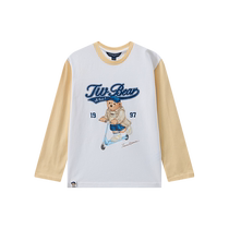 (Pre-sale) TeenieWeenie Kids Bear Childrens Wear 24 Autumn Boys Printed College Style Long Sleeve T-Shirt
