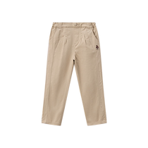 TeenieWeenie Kids Bear Childrens Clothing 24 Autumn New Girls Solid Color Embroidery All-match Trousers and Casual Pants