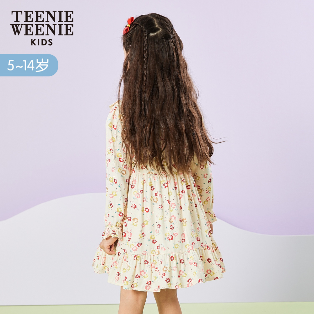 TeenieWeenie Kids 小熊 童装 女童 连衣裙 小 女孩 碎花 裙子 2020 新款 夏.