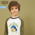 Teenie Weenie Kids Kids Boys Boys T-shirt dài tay đáy-out đầu mùa xuân và mùa thu của trẻ em. 