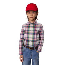 TeenieWeenie Kids 25-year new boys comfortable fit college style pattern shirt