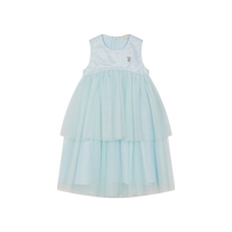 TeenieWeenie Kids Bear Childrens Wear 24 Summer New Girls Elegant Sleeveless Mesh Dress