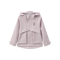 TeenieWeenie Kids 24 autumn new girls casual all-match hooded solid color soft shell jacket