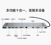Speed enjoy type-c ten-in-one docking HUB for Apple laptop macbook