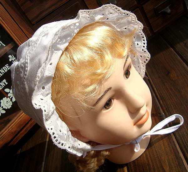 Foreign Trade Inventory Embroidered Retro European Children's Baby Princess Lace Hat White One Value Boutique