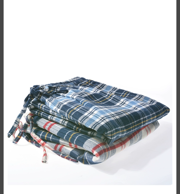 Áo thun cotton thoải mái cho nam IVU của Anangang thời trang kẻ sọc in quần ngủ dây rút UL0062 quần đũi nam