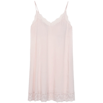 Embrys counter new product modal lace v-neck suspender skirt light and thin cup womens home skirt EL00754