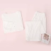 An Lifang Xuân / Hè Phong cách mới ren cotton viền ba phần tư Bộ đồ ngủ Pijama dành cho nữ tại nhà EL00170 - Bộ Pajama