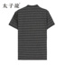 Hoàng tử Rồng Polo Áo Sơ Mi Nam Mùa Hè Mới Sọc Cotton Kinh Doanh Ve Áo Ngắn Tay Áo Paul T-Shirt Nam Nửa Tay Áo Sơ Mi Polo