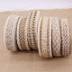 Decorative hemp rope rope handmade DIY cotton and linen material lace retro decoration crafts woven wide flat hemp webbing