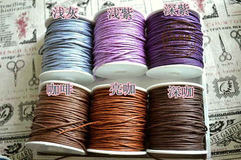 1.5MM lõi màu trang trí thủ công chuẩn bị trang trí mẫu giáo vòng tay sáp dây bông giá 10 m - Vòng đeo tay Clasp vòng tay đá thạch anh