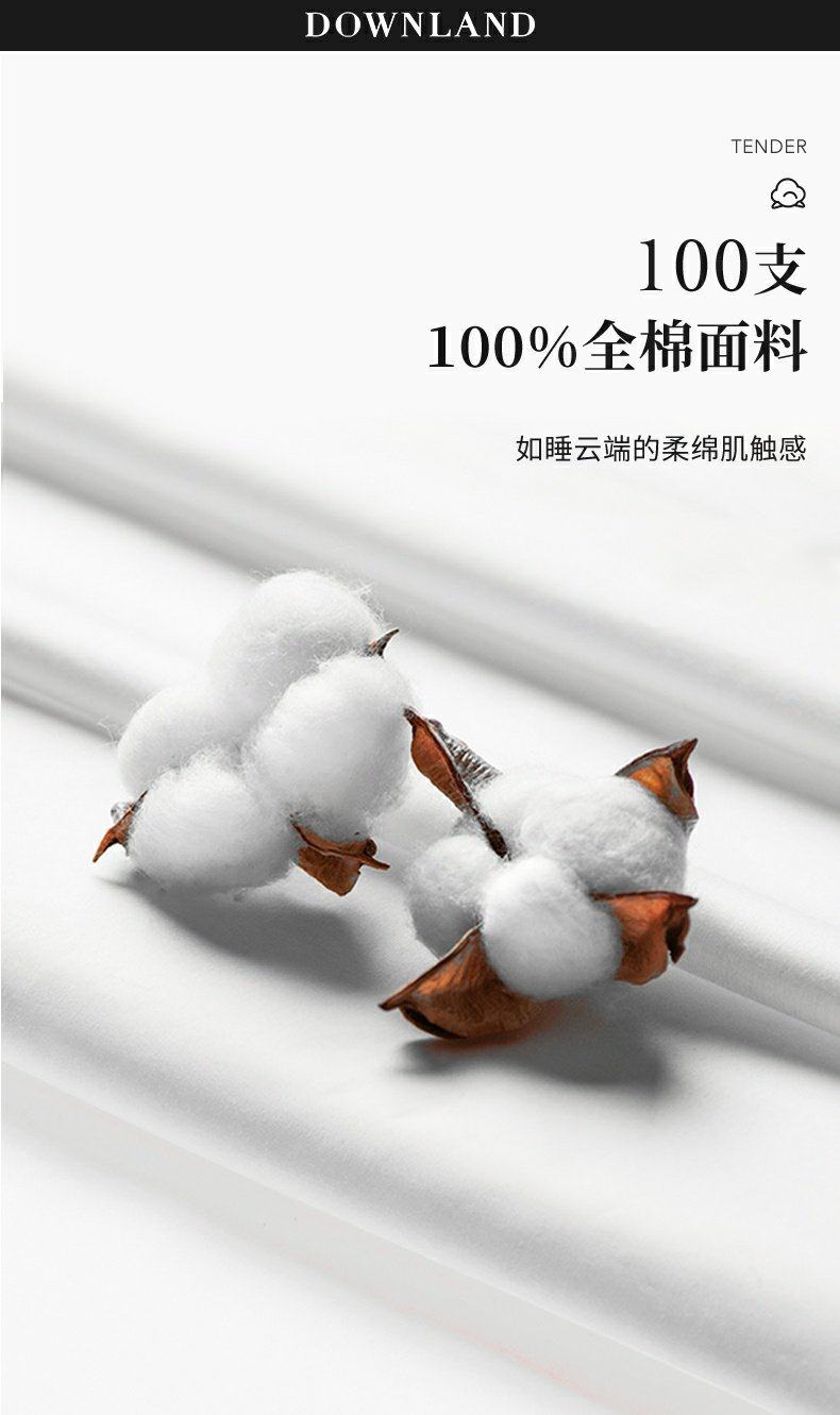 英国 Downland 鹅绒鹅毛复合枕头 单只 天猫优惠券折后¥199包邮(¥519-320)2种高度可选