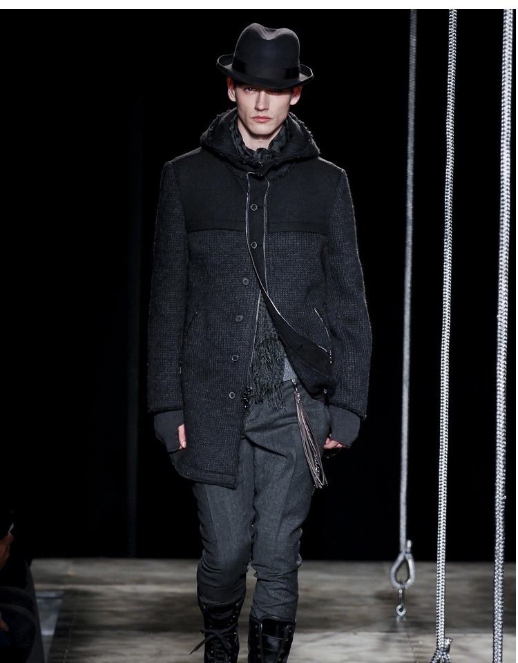 Cashmere New World [New York Newcomer] trang trí bằng da dày áo len cashmere cho nam với áo hoodie shop áo thun nam