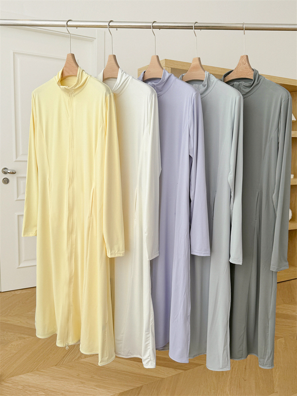Sun Protection Clothing for Women, Summer 2025 New Model, Electric Vehicle Uv Protection, Long Full-Body Cardigan Dress, Ice Silk Jacket, Sun Protection Clothing