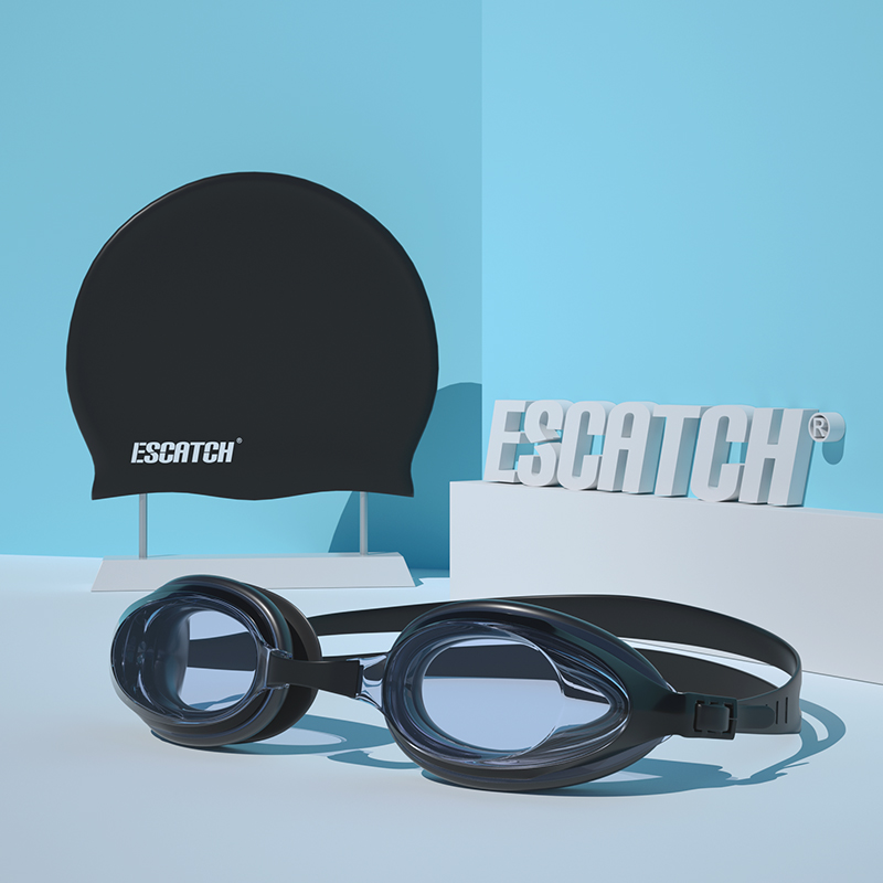 Swimming Goggles Men And Women Adults Professional Swimming Equipment High Definition Waterproof Anti-Fog Sealing Swimming Glasses Silicone Swimming Cap Suit