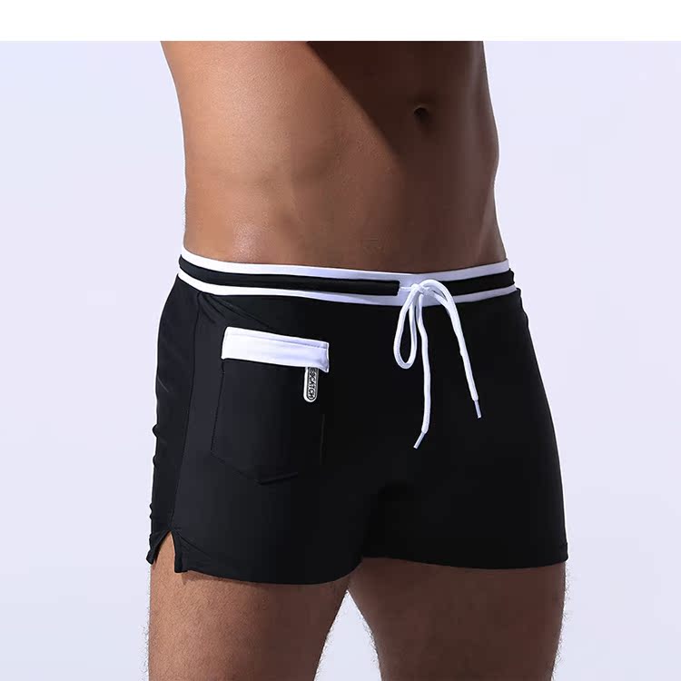 Đồ bơi nam boxer suối nước nóng quần bơi chuyên nghiệp thể thao thời trang kích thước lớn đồ bơi thủy triều nam bơi bốn tốc độ khô quần bơi nam sexy