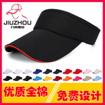  Empty top visor custom logo summer no top baseball cap custom mens and womens childrens sun cap printing