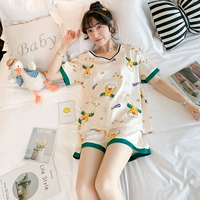 629 короткие шелковые рукаво -полоса