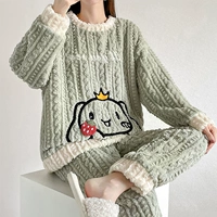 28380 бархатный рукав Little Twist Клубничный щенок зеленый