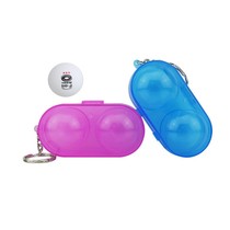 Table tennis box protective storage tube special 40 ball two-pack protective box key chain easy to carry protective cover ball box