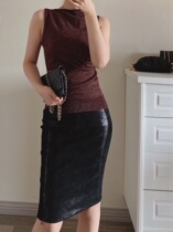 Jojo true love homemade Italian 60 pure wool clip Japanese silver irregular sleeveless vest