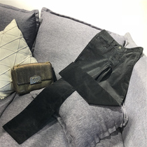 Qiao Qiao homemade violent recommended comfortable slim CHAO slim Joker black pencil pants town shop BI into the model