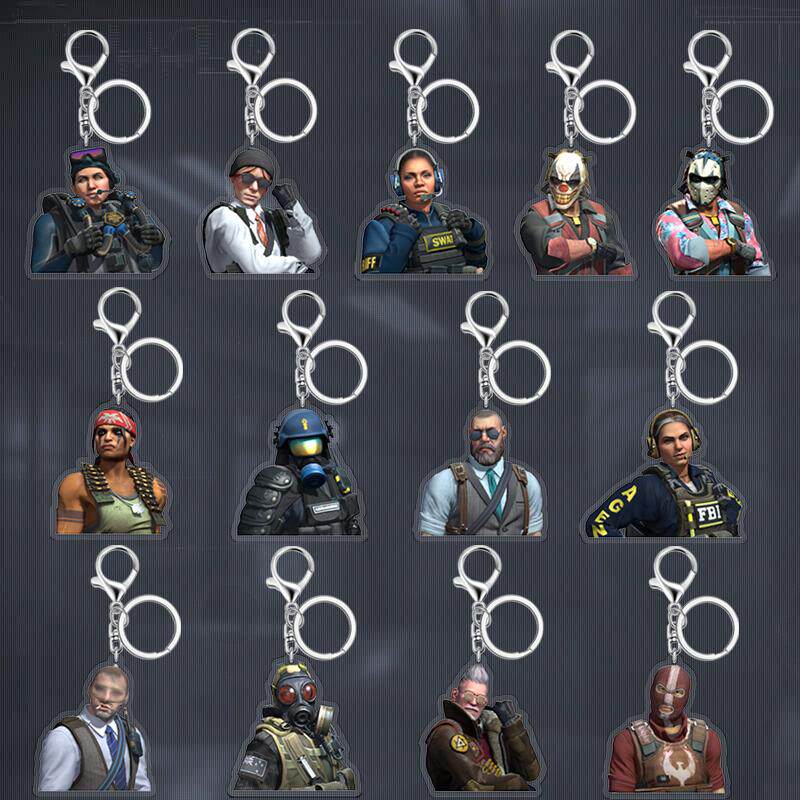 จี้ห้อยคอตัวละครในเกม Csgo [ซื้อสองชิ้น แถมหนึ่งชิ้น] พวงกุญแจรูปนักรบฟีนิกซ์ หัวบิน ดาร์เรล